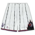 thumbnail image 2 of Men's Mitchell & Ness White Toronto Raptors Big & Tall Hardwood Classics Team Swingman Shorts, 2 of 3