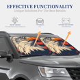 thumbnail image 5 of Yiaed American Bald Eagle A Print Car Front Windshield Sun Shade,Foldable Anti-UV Car Sunshade for Front Window for Most Vehicles-Large, 5 of 5