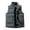Gray, variant on Men's Sleeveless Puffer Vest Quilted Waistcoat Cotton Padded Jacket Thermal Winter Wear Outdoor Insulated Vest Windproof Outdoor Gear Plus Size M-4XL