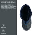 thumbnail image 6 of EQW Kids Waterproof Insulated Winter Snow Boots for Boys and Girls, Hook-and-Loop Strap, Drawstring Closure, Non-Slip Rubber Sole, 6 of 10