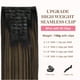 thumbnail image 2 of Extensiones de cabello humano real con clip, extensiones de cabello humano remy para mujeres, cabello humano natural,, 2 of 5