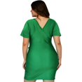 thumbnail image 3 of Vestido de satín con strech talla extra, modelo 0906 (Verde) verde 40 Roman Fashion Vestido extra 0906, 3 of 7