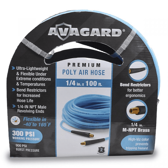 BluBird Avagard Poly Air Hose Assembly 1/4" x 100'