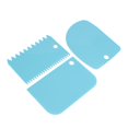 thumbnail image 3 of Molde de Cocina 3 unids/set dientes irregulares borde DIY crema rascador suave pastel espátula (azul) Ehuebsd Libre de BPA, 3 of 5