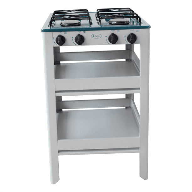 Parrilla de Anaquel Fraga 4 Quemadores Porcelanizada Verde