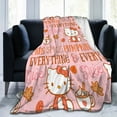thumbnail image 5 of Hello Kitty Fleece Blanket Super Soft Cozy Throw Blanket 60"X50", Lightweight Fuzzy Comfy Flannel Blanket Warm Plush Throw Blankets For Couch, Sofa, Bed, 5 of 7