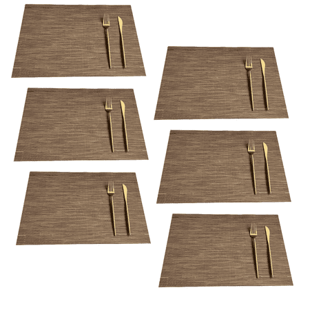 

Rectangle Placemats for Kitchen Table and Dining Room Heat Resistant and Surface Washable Placemat