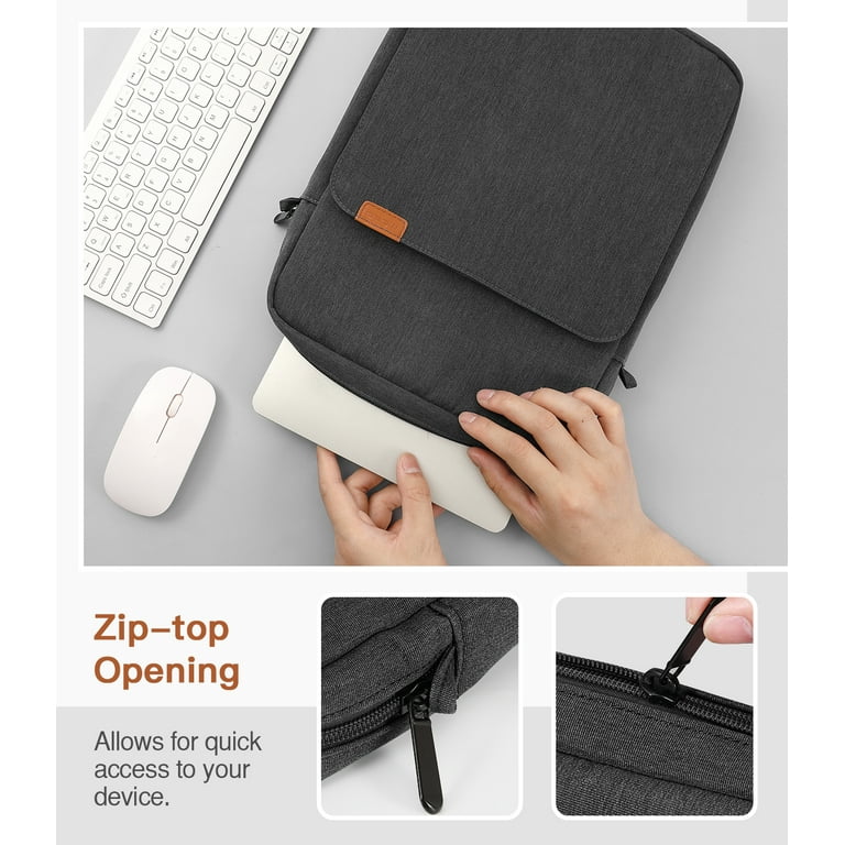 MoKo 13.3-14 Inch Laptop Sleeve Bag fits MacBook Pro 13 M2 2022/Pro M1  Pro/M1 Max 14.2 2021, MacBook Air 13.6 M2 2022, Tab S8 Ultra 14.6, Handle Carrying  Case with Shoulder Strap,