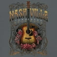 thumbnail image 3 of Country Girl Nashville Guitar And Roses T-shirt Vintage Tennessee Music City Cute Musician Lovers Gift Men's Tee, 3 of 7