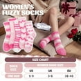 thumbnail image 4 of KinKnit Fuzzy Socks for Women, Soft Comfy Cozy Fluffy Thick Winter Warm Fleece Slipper Socks, Valentines Day Gifts for Women, 4 of 14