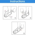 thumbnail image 3 of Medical Open Toe Plaster Cast Shoe - Support for Foot Fracture, Postoperative Recovery, Stable Ankle Joints - Toe Valgus Surgical Fixed Gypsum Shoe (Large), 3 of 5