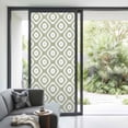 thumbnail image 3 of Sage Green White Geometric Window Privacy Film, Modern Abstract Art Static Cling UV Sun Blocking Heat Control Window Tint Day and Night, Non-Adhesive One Way Windows Privacy Cover 35.4''x78.7'', 3 of 7