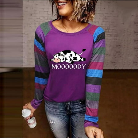 

Yannianjz Tops Women Winter Fall 2022 Sweatshirt- Roundneck Long-Sleeved Bustier Tops For Women Buttons Up T-Shirts Loose Blouses M12049