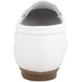 thumbnail image 3 of ABSOLUTE FOOTWEAR Womens Action Leather Slip On Mocassin Summer Loafers - White - US 10, 3 of 7