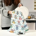 thumbnail image 6 of Dreamtimes Cartoon Cute Owl Kitchen Dish Towels 4 Piece,Absorbent Soft Dishcloths Towels Reusable Hand Towels Quick Drying Cleaning Cloth, Tea Towels,18" x 28", 6 of 7