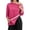 Hot Pink_001, variant on Women's Post Shoulder Surgery Shirts After Rotator Cuff Post Shoulder Surgery 3/4 Sleeve Top Tear Away Chemo Tee Shirts Clothes Khaki L
