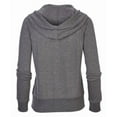 thumbnail image 4 of Boxercraft BW5201 Women's Dream Fleece Full-Zip Hoodie-Black Heather-2XL, 4 of 4