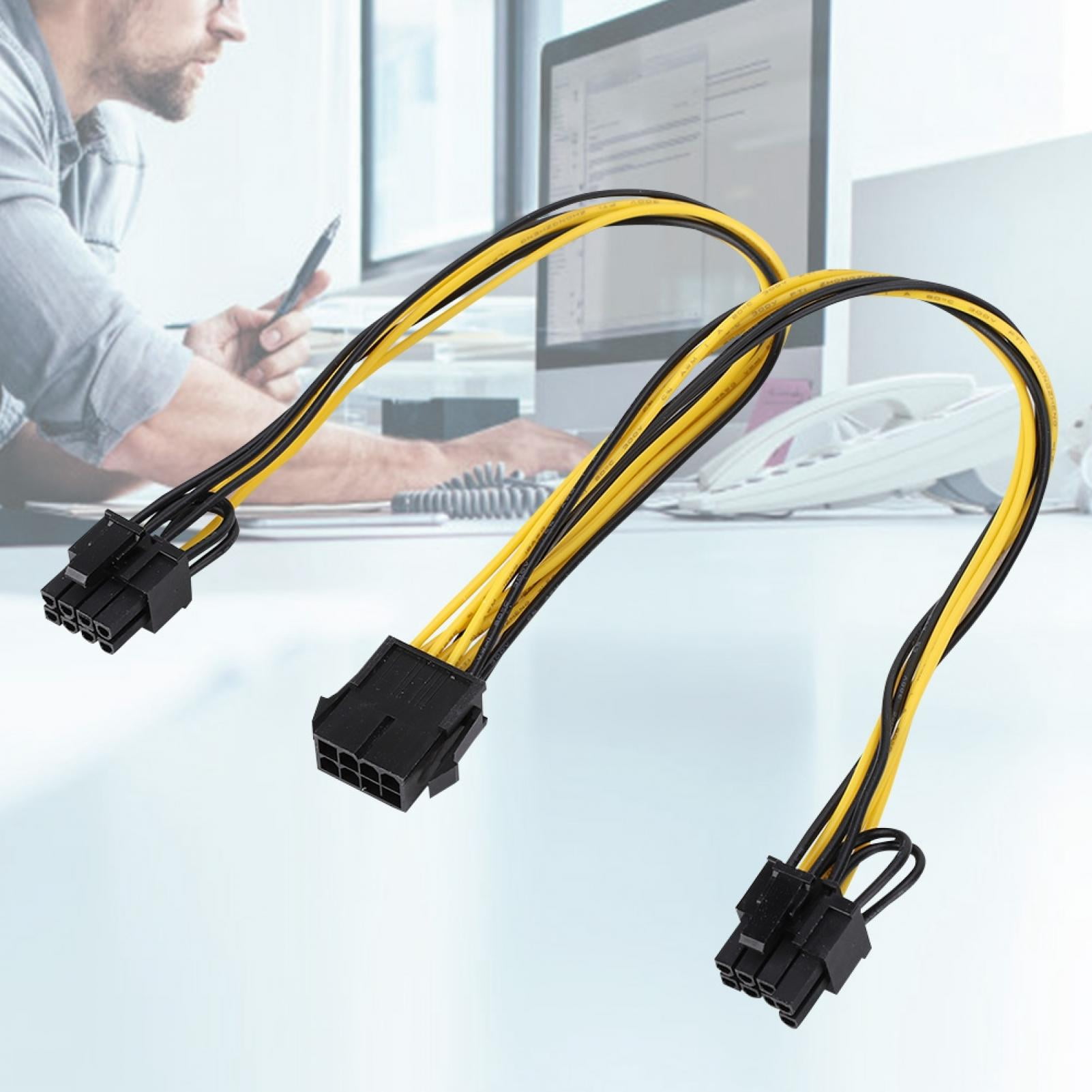 LAFGUR Graphics Card Power,NEW Single 8pin To Dual 8pin(6pin+2pin