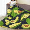 thumbnail image 6 of Pofeuu Fresh Avocado Print Ultra-Soft Micro Fleece Blanket,for Bed Or Sofa,All Season Throw Blankets Flannel Blanket-60"x50", 6 of 7