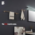 thumbnail image 4 of Double Towel Bar Matte Stainless Steel Bath Towel Rack for Bathroom Towel Holder Wall Mount Total Length TBLPB, 4 of 9
