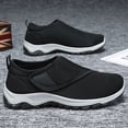 thumbnail image 6 of NexTorq Men's Breathable Mesh Walking Shoes Adjustable Strap Slip On Non-Slip Lightweight Casual Sneakers for Daily Wear Black 39, 6 of 9