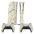 thumbnail image 2 of Skin Sticker for PS5 Slim Standard PS5 Pro Disc Digital Edition Console and Controllers Decals for Playstation 5 (Daisy ,PS5 Pro Standard), 2 of 5