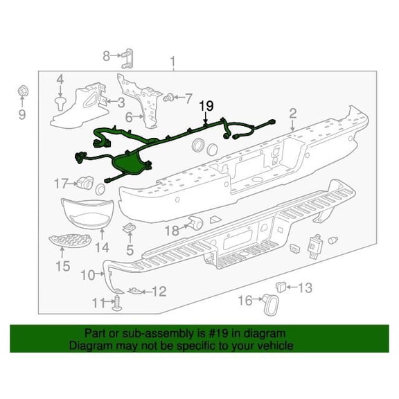 GM 23163226 Harness Asm-Rr Object Alarm Sen Wrg