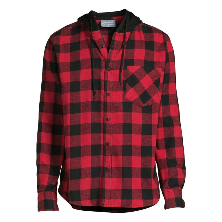 Smith's Workwear Men's Plaid Pocket Flannel Button-Up Shirt