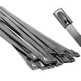 thumbnail image 2 of Electriduct Cinchos de Acero Inoxidable de 20" Cinchos de Cierre Metál, 2 of 2