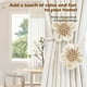 thumbnail image 2 of Cortinas SRG Rope Sunflower, paquete de 2 unidades, algodón y lino, color crema, 2 of 7