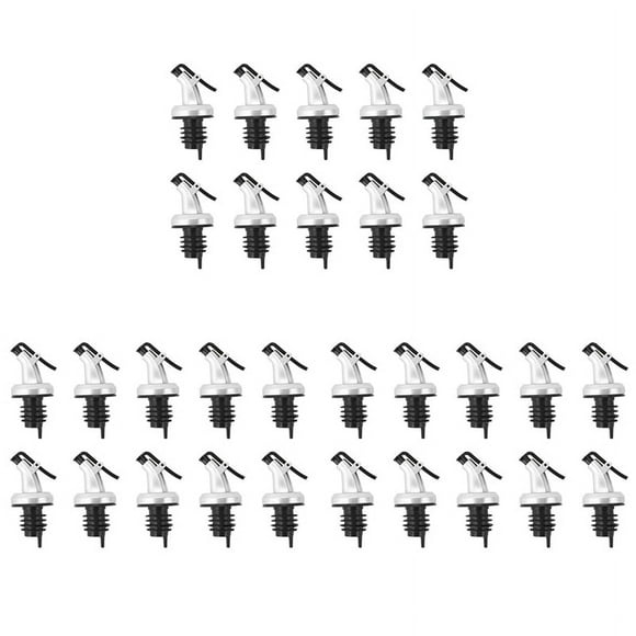 Boquillas a prueba de fugas para aceite de oliva, dispensador de vino, herramientas de cocina, boquilla de sellado de botellas para cócteles, fiestas, 30 piezas