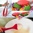 thumbnail image 4 of 10 Pieces Kitchen Utensil Set Lychee Silicone Heat- Stainless Steel Spatula Spoon Kitchen Tools (Red), 4 of 5