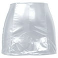 thumbnail image 4 of DHFJKG Womens Skirts Leather Pencil Skirt Mid Rise Slim Fit Mini Bodycon Nightclub Wear Soft Skirt, 4 of 5