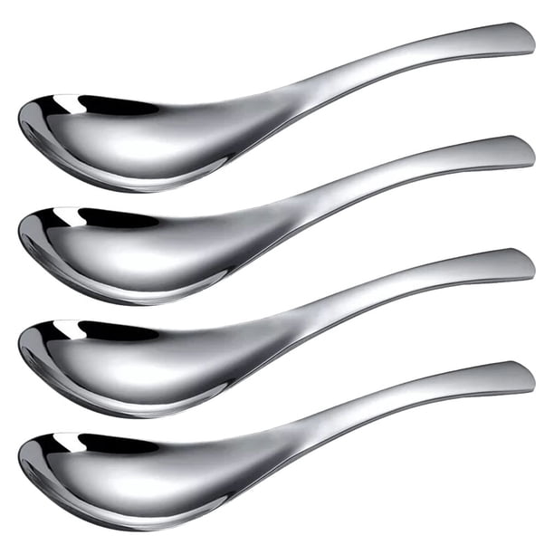 4 cucharas resistentes para cocina, sopa, café, cucharas de mesa, cubiertos para sopa, salsas, guisos, cereales, salsas, accesorios
