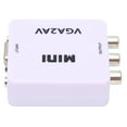 thumbnail image 4 of Rewera Mini VGA to AV 1080P  Video Converter Adapter 165MHz with Data Cable for TV PC, 4 of 8