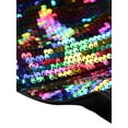 thumbnail image 5 of INSPIRE CHIC Women's Casual Long Sleeves Collarless Sequin Open Front Bolero Crop Shrug Jacket XS Multi Color, 5 of 7