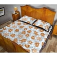 thumbnail image 4 of Christmas Gingerbread Cookie Pattern fondo Quilt Bed Set, 4 of 5