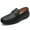 Black, variant on Men's Casual Loafers Slip On Leather Shoes Comfortable Lightweight Driving Shoes Male Moccasins Classic Penny Loafer Flats Boat Shoes Outdoor Walking Shoes