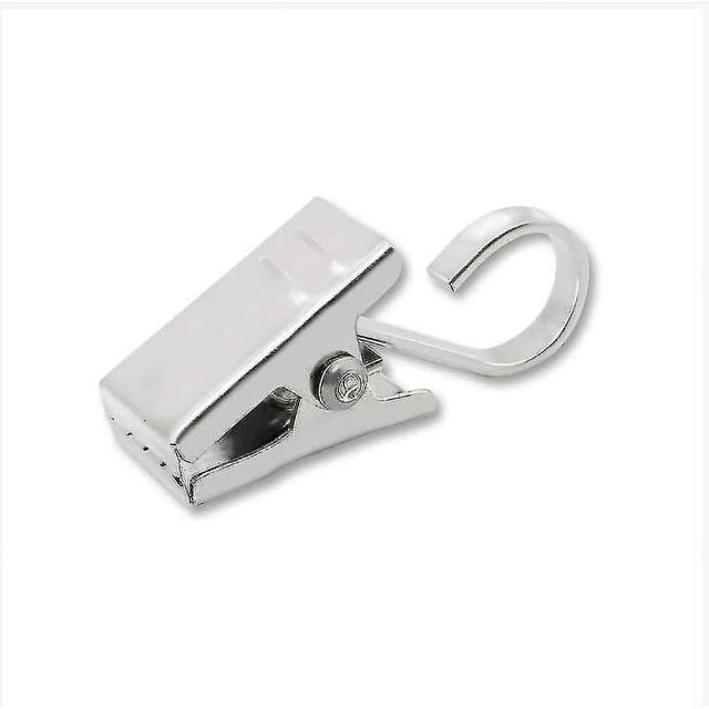 30 piezas de clips de cortina pequeños de acero inoxidable con gancho, abrazaderas colgantes resistentes para fotos, dormitorio, baño, decoración del hogar, fiesta al aire libre, soporte de