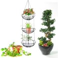 thumbnail image 3 of 3-Layer Hanging Fruit Basket Iron Fruit Baskets for Kitchen Restaurants Fruit Storage Basket, 3 of 7