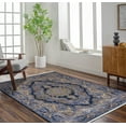 thumbnail image 4 of Navy Oriental Area Rugs for Living Room Washable Rugs Boho Moroccan Area Rug Soft Neutral Geometric Bohemian Carpet Distressed Indoor Rug for Bedroom Dining Room Office Foldable Nonslip Rug, 4 of 9