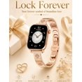 thumbnail image 4 of Wearlizer Slim Stainless Steel Watch Band Compatible with Apple Watch Band 38/40/41/42/44/45/46/49mm Women Jewelry Bracelet Strap for Series 11/10/9/8/7/6/5/4/SE/Ultra 3/2/1, 4 of 6