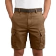 thumbnail image 3 of Mens Cargo Shorts Stretch Work Shorts Comfy Relaxed Fit Lounge Hiking Chino Short with Multi Pockets, S, 3 of 7