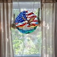thumbnail image 5 of LHNFT Statue of Liberty Sun Catcher, Stained Windows Hanging, Acrylic Statue of Liberty Window Panel Wall Outdoor Garden Decor, 4th of July Gifts for Women, Lovers, 8 Inch, 5 of 5