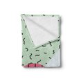 thumbnail image 2 of 1990s Soft Flannel Fleece Throw Blanket, Simplistic Arrangement with Circle Square and Lines Retro Composition Colorful Art, Cozy Plush for Indoor and Outdoor Use, 50" x 60", Multicolor, by Ambesonne, 2 of 5
