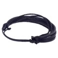 thumbnail image 1 of stanreset Leather Wrap Bracelet Bangle Braided Rope Multi Layer Cord Jewellery For Men black 1 Pc, 1 of 6