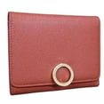 thumbnail image 1 of Pre-Owned BVLGARI Wallet - Orange Leather Women's Tri-fold Clip, 1 of 7