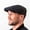 Navy Check, variant on Men’s Irish Donegal Tweed Flat Cap – Authentic Irish Hat Made in Ireland, Navy Check