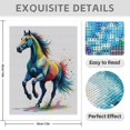 thumbnail image 3 of Diamond Art Kit for Adults, Colorful Galloping Horse Art Diamond Painting for Adults Beginners, DIY Diamond Art Painting Kits, 5D Diamond Painting Crafts for Home Decor 12x16 Frameless, 3 of 7