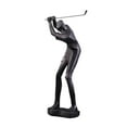 thumbnail image 3 of deevoka Golf Themed Figurine Aesthetic Human Sculpture for Room Wedding Housewaiming 813B, 3 of 9
